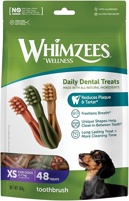 Premio para Perro Cepillo XS Pack 48 Piezas - Whimzees Premio para Perro Cepillo XS Pack 48 Piezas - Whimzees